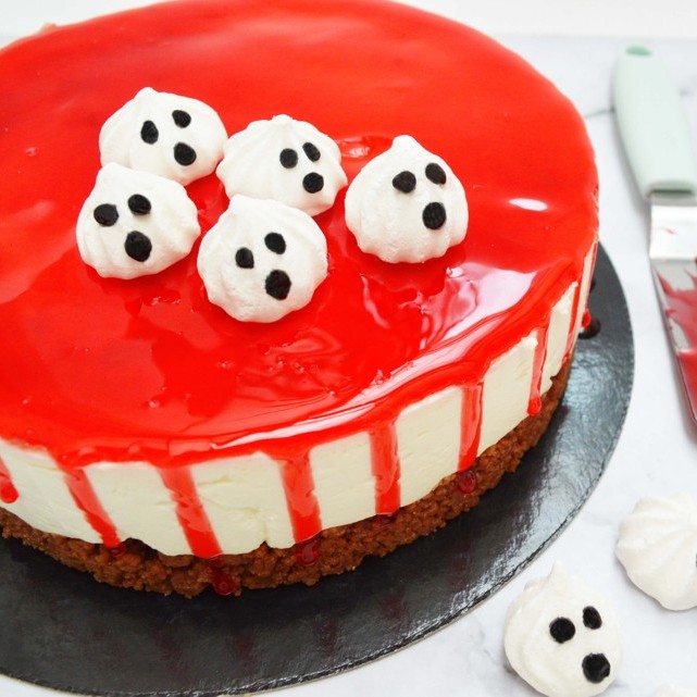 Cheesecake facile halloween